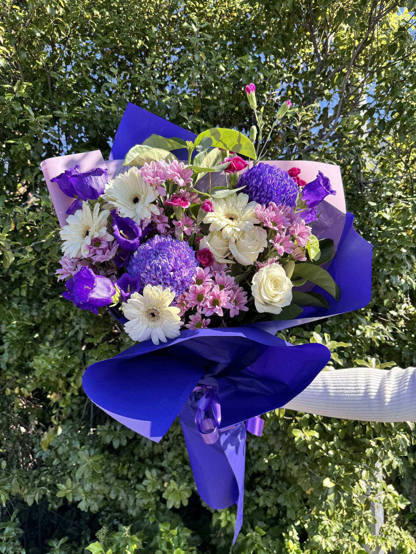 Purple & White Bouquet